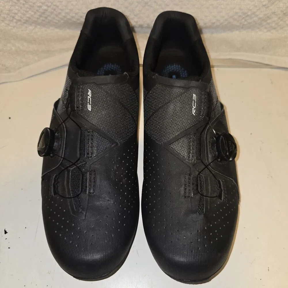 Shimano RC3 Men's Road Cycling Shoes Black EU 43 BOA Closure 3-Bolt Cleat